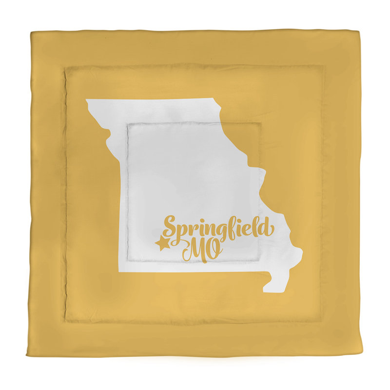 Missouri Polyester Percale Comforter, Yellow
