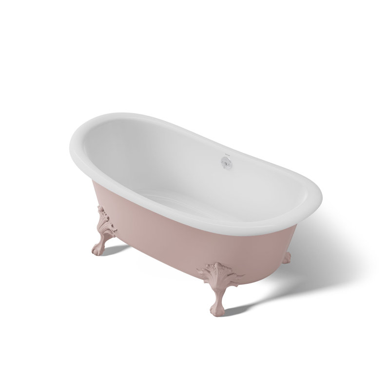 Artifacts 66-1/8 In. X 32-1/2 In. Freestanding Bath, 150th Peach Blow
