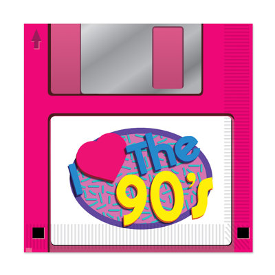 Serviette de table 90's Floppy