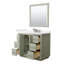 Icon Freestanding Single Bathroom Vanity with Cultured Marble Top-2136957622-2136957623