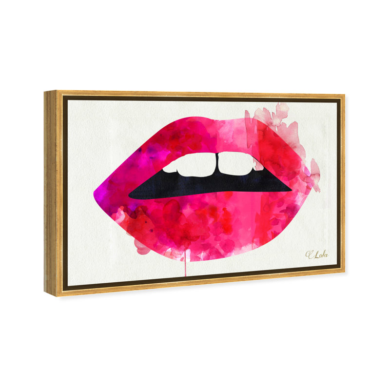 " Lola's Lips ", 10" H x 15" W