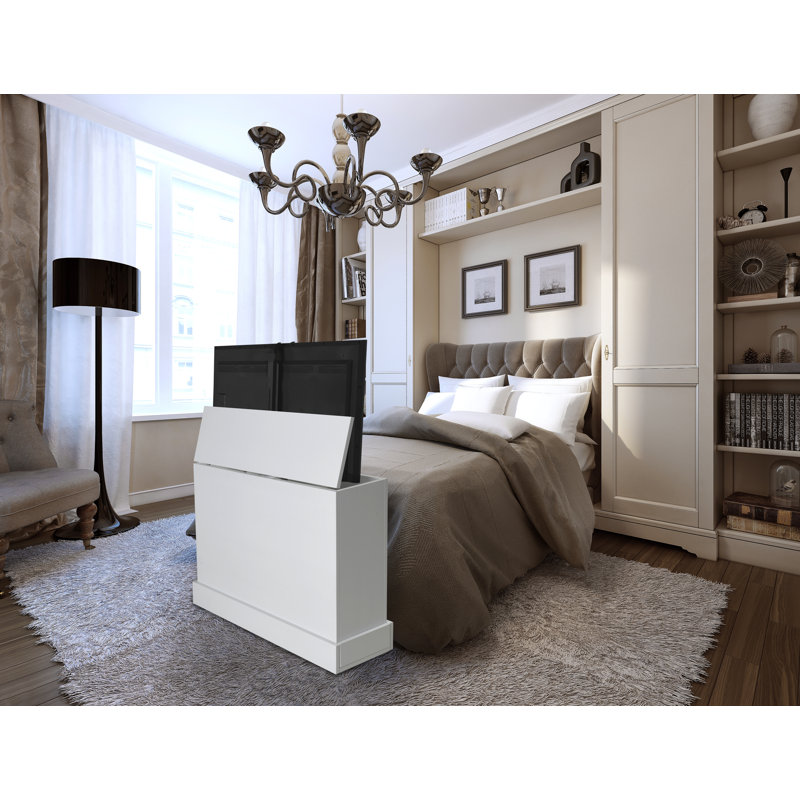 Petite Solid Wood TV Stand for TVs up to 43", White