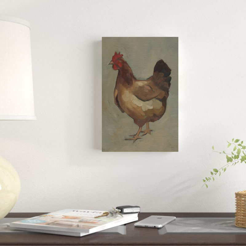 Œuf poule II, H 12 po x l 8 po
