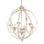 6 - Light Candle Style Globe Chandelier-1718875173