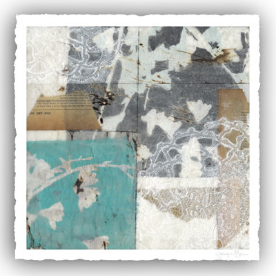 " Vellum & Lace II " by Jennifer Goldberger Painting Print