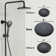 3-Function Thermostatic Shower System with 5-Setting Handheld Shower and Rough-in Valve