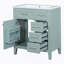 Armoire de meuble-lavabo 30 po avec lavabo et tiroirs, structure solide et panneau de fibres à densité moyenne-410425811