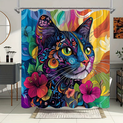Shower Curtains with Hooks Included
