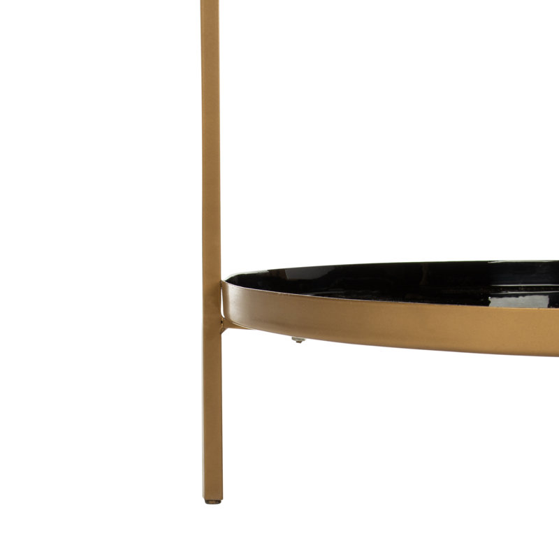 Enamel Etagere Bookcase, Black