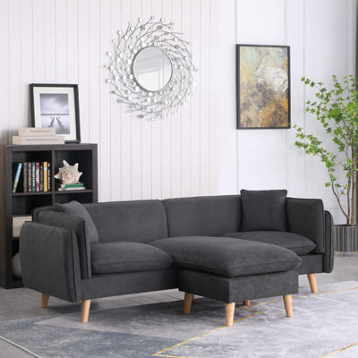 Fabric Sectional Sofa Chaise
