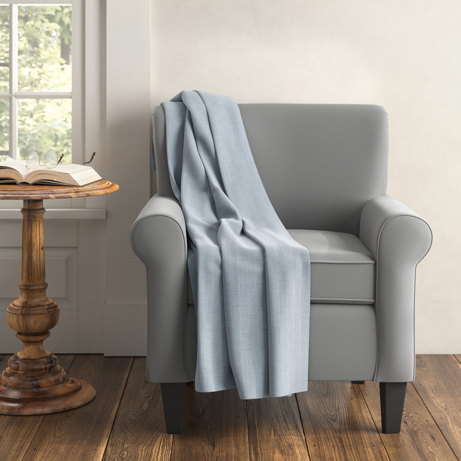 Orson 100% Cotton Blanket, Agate