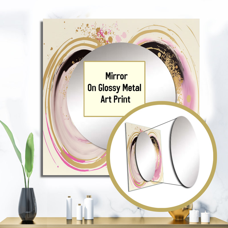 Miroir carré moderne Maagen, 36 po x 36 po