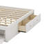 Grand lit en bois massif avec 4 tiroirs de rangement et rangement à levage hydraulique, cadre de lit plateforme sans tête de lit-694907378