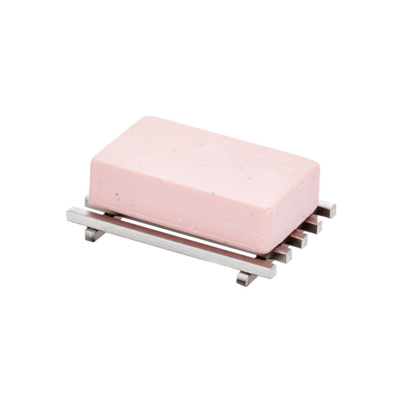 Brushed Stainless Steel Rectangular Soap Holder