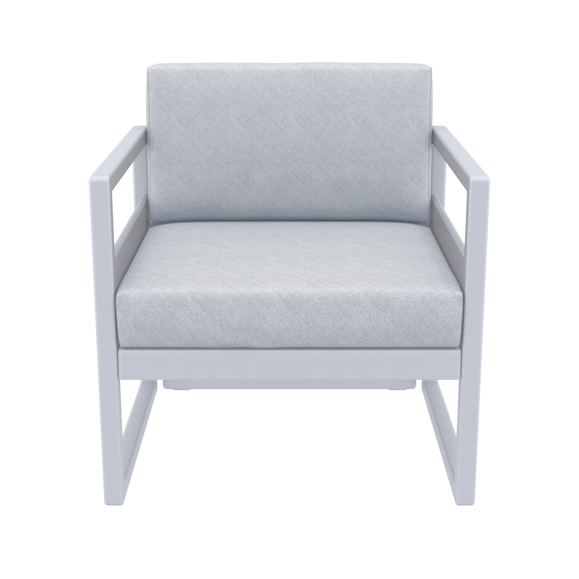 Lane Outdoor Lounge Chair, Canvas Granite Sunbrella® Canvas, Silver/Gray