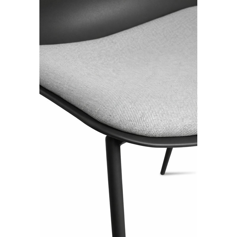 Kolossi Modern Dining Side Chairs with Upholstered Fabric Seat, Padded Cushion, and Metal Legs – Set of 2, Green, 2