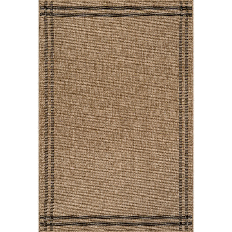 Indoor Outdoor Area Rug, Beige, Rectangle 8' x 10'