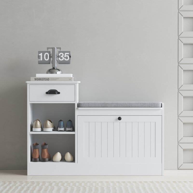 Entryway Bench, Off White