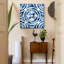 Aravella «Cobalt Tiles IV», reproduction sur toile tendue-2039255269