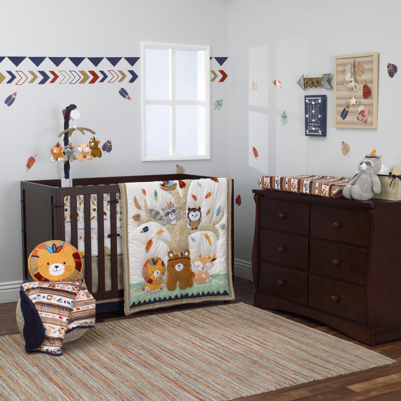 Animals Safari Animals Animal Print Crib Liner