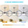 6 Aluminium Blades Indoor Ceiling Fan With Light Kit And Remote Control