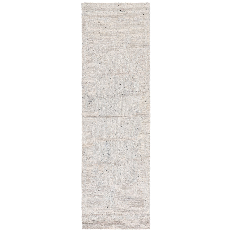 Tapis en laine touffeté à la main Pine 114, Tapis de couloir 2 pi 3 po x 8 pi