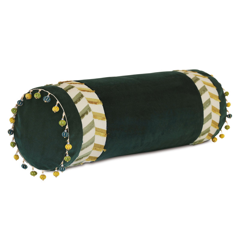 Claire Velvet Bolster Pillow Cover & Insert