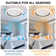 Ceiling Fan With LED Light - Reversible, 6 Speeds, Dimmable Light