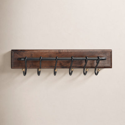6-Hook Wall-Mounted Coat Rack