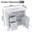 30 po Ensemble de meuble-lavabo autoportant avec comptoir en céramique-114254756-114254757