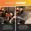 VonHaus 4 - Burner Countertop Natural Gas 9500 BTU Gas Grill with Side Burner and Cabinet