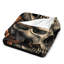 Jeté en flanelle Skull With Roses-133659185