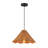 1-Light Organic Rattan Pendant Light