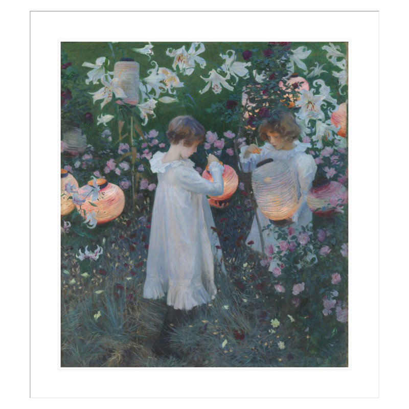 «Carnation Lily Lily Rose» par John Singer Sargent, impression giclée sur cadre, H 36,93 po x l 33,5 po