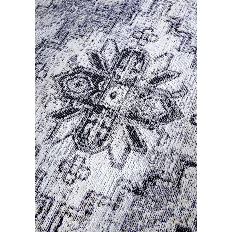 Kollektion 1767 Machine Woven Cream/Grey Rug, Rectangular 120 x 180cm
