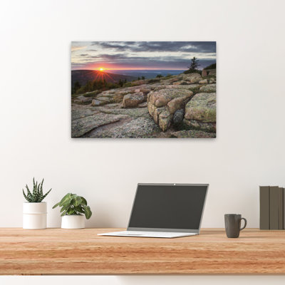 Rustique et moderne, parc national Acadia, coucher de soleil rustique