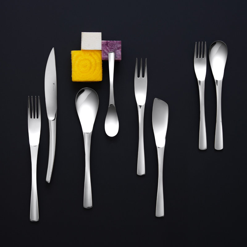 XY Miroir 2 - Piece Stainless Steel Hostess Set