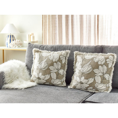 Walshville Floral Square Cushion