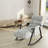 Casual Folding Rocking Chair Upholstered-1984914299