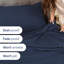 Ensemble de draps en bambou, draps rafraîchissants et respirants, literie de luxe doux pour hôtel, ajustement profond-103254571-103254552