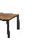 Eliass Extendable Oak Solid Wood Top Metal Base Dining Table