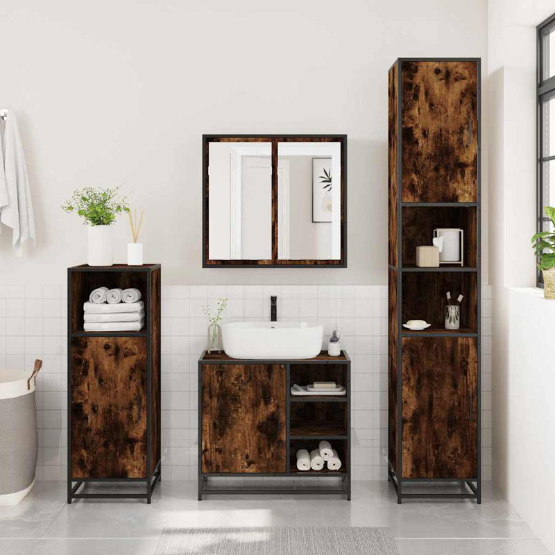 Bathroom Furniture Suite, Light Wood
