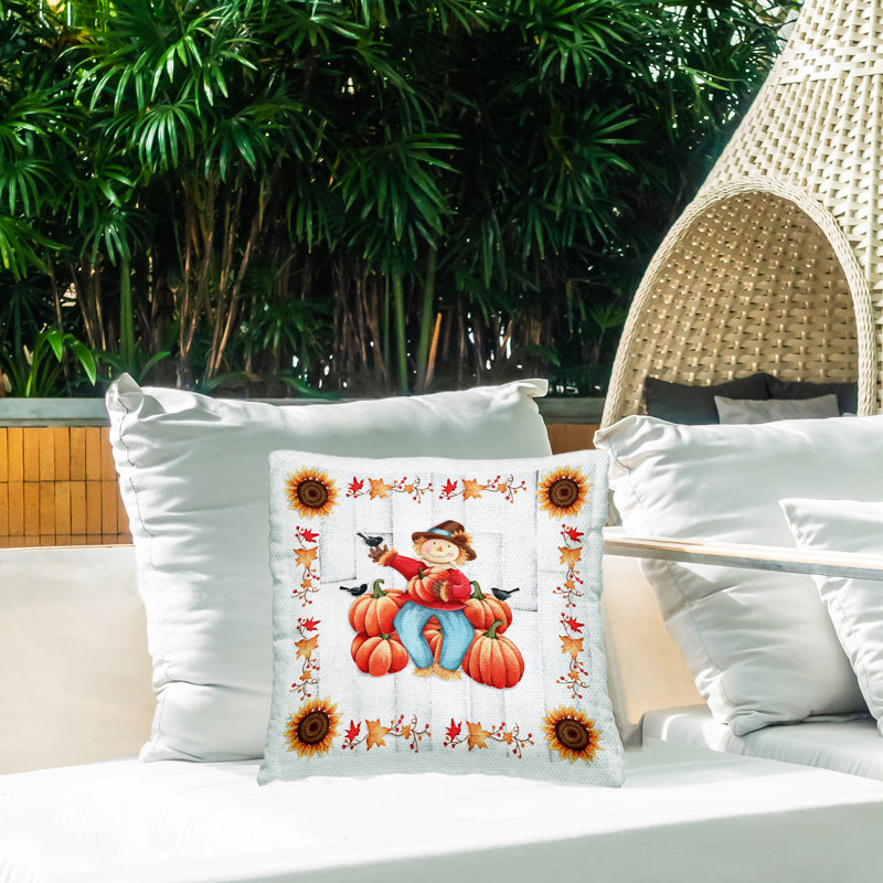 Striped Outdoor Throw Pillow