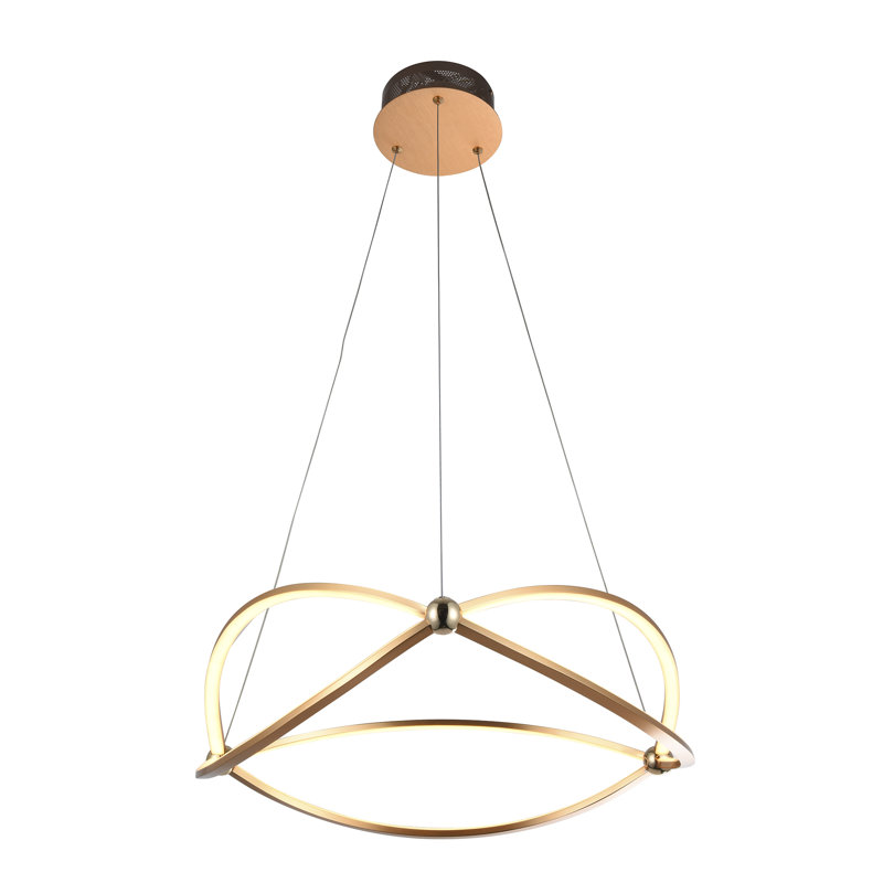 Bettencourt 1 - Light LED Unique/Statement Pendant, Gold
