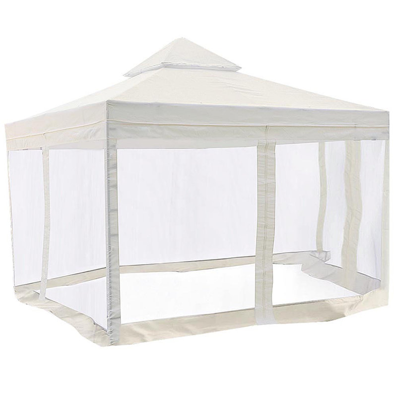 Tapis de remplacement pour pavillon de jardin 10 pi x 10 pi et moustiquaire pour abri de jardin à 2 niveaux Yescom Yes00610T07