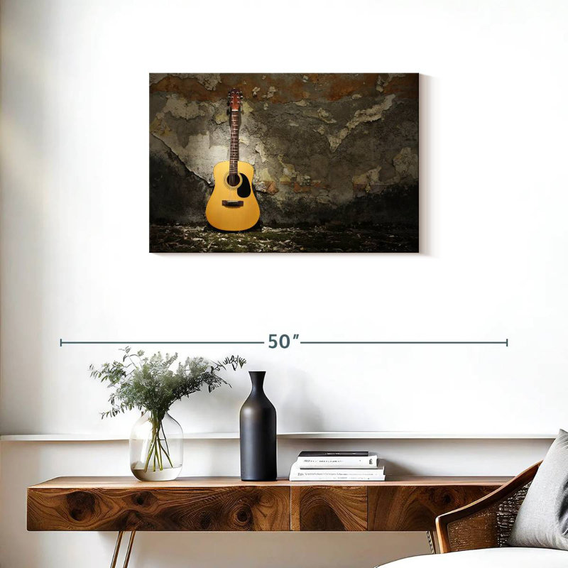 Guitare acoustique Abarca Grunge, H 20 po x l 30 po