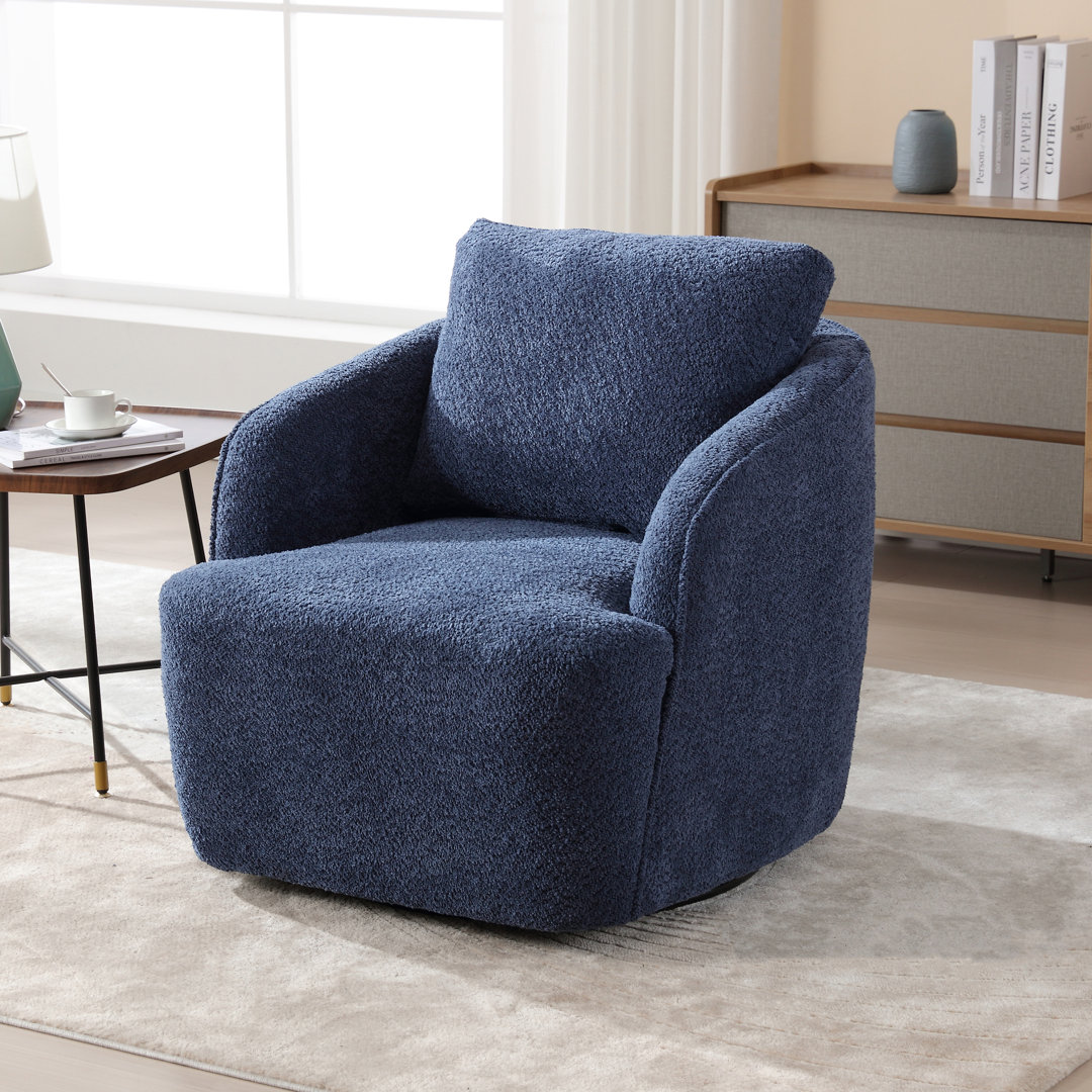 Dalbert 30.3'' Wide Swivel Barrel Chair Latitude Run® Body