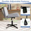 Chaise de bureau pivotante à jambes croisées avec siège extra-large, sans roulettes-1281403835