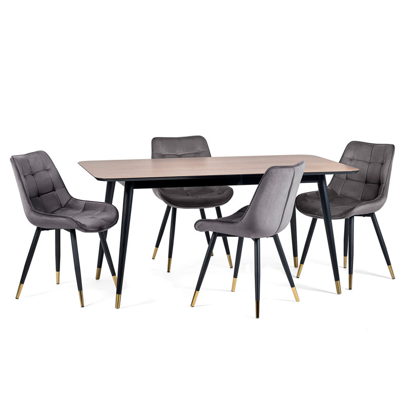 Aave 4 - Person Dining Set, Gray