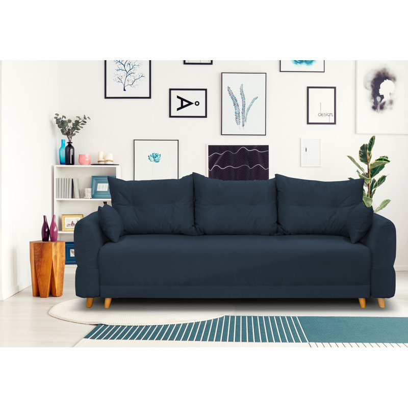 Mowbray 3-Seater Sofa Bed, Navy Blue